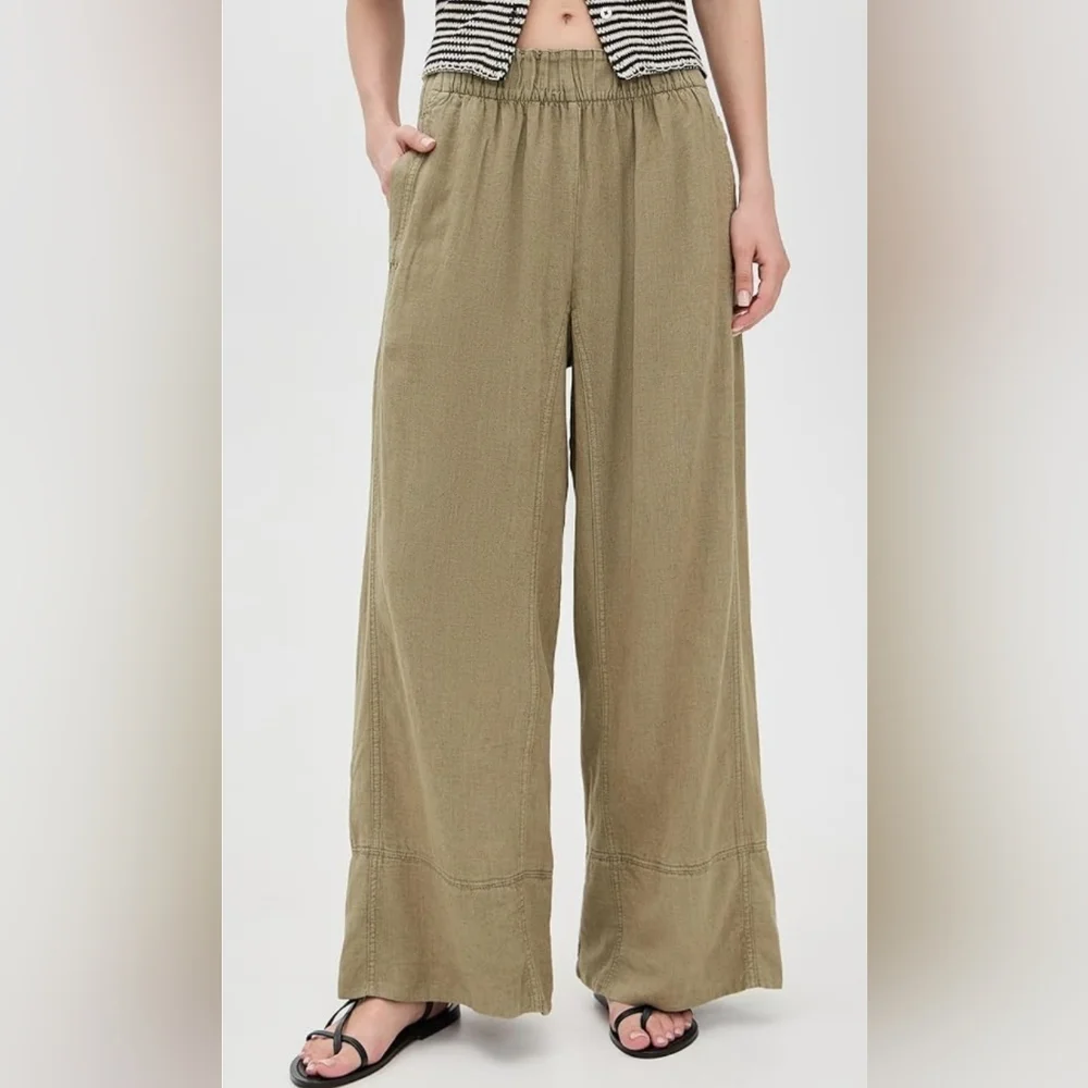 Free People Women's Days End Linen Pull on - Picture 3 of 6